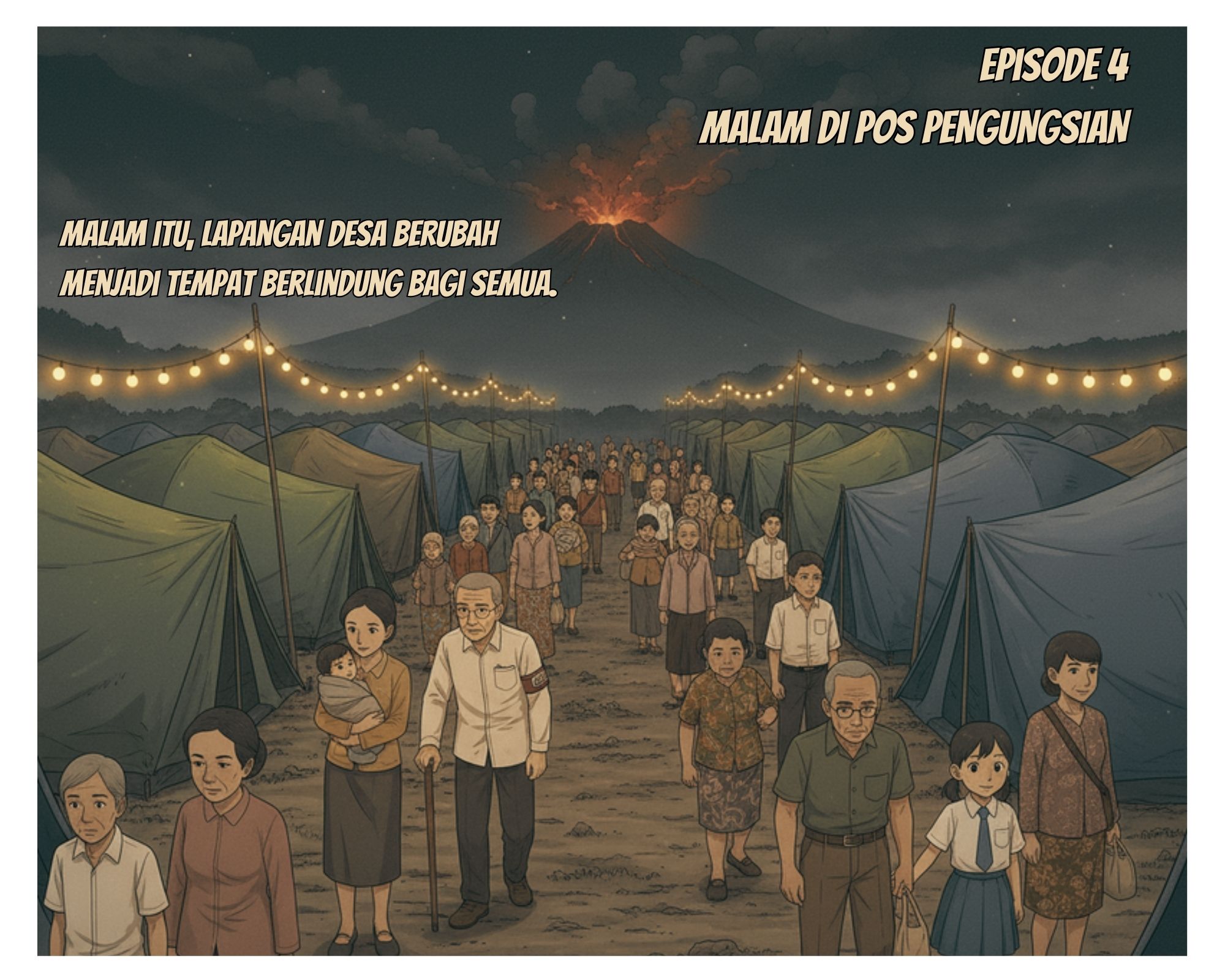 Malam di Pos Pengungsian